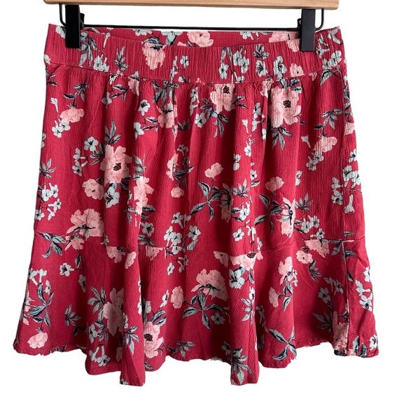 American Eagle Outfitters pink flower mini skirt Medium - Picture 4 of 6